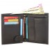 Men's Leather Belt-Wallet combo- Black